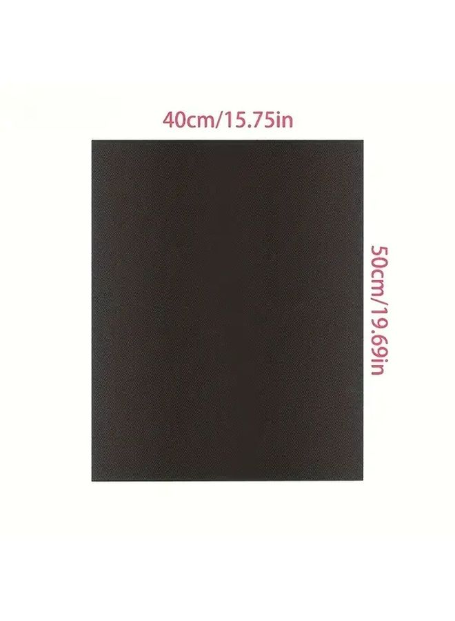 Nonstick Teflon Baking Mat Set 19.69inch Reusable Heavy Duty Black - Image 3