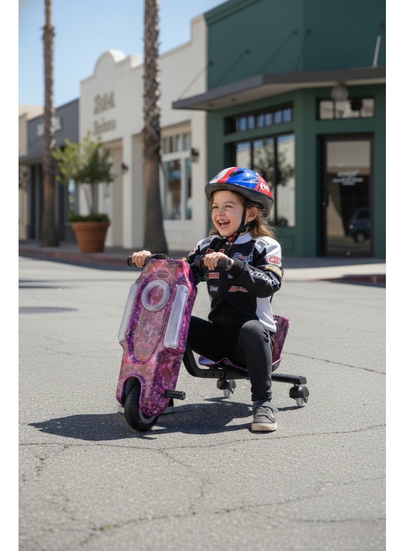 لحظة مرح سكوتر درفت كهربائي صغير 36 فولت مع خوذة وحماية - Image 1