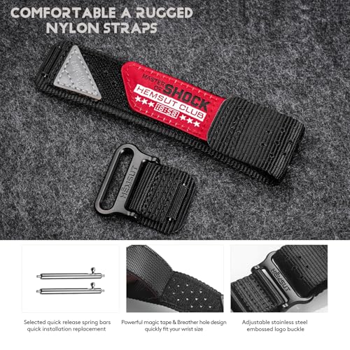 DAVILANE Replacement Watch Band Strap for Casio Mens G-Shock GM-2100B,GD-100/110/120/350,GW-S5600/5600/B5600/M5600,16mm Nylon Breathable Casio wristband - Image 5