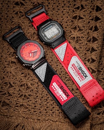 DAVILANE Replacement Watch Band Strap for Casio Mens G-Shock GM-2100B,GD-100/110/120/350,GW-S5600/5600/B5600/M5600,16mm Nylon Breathable Casio wristband - Image 2