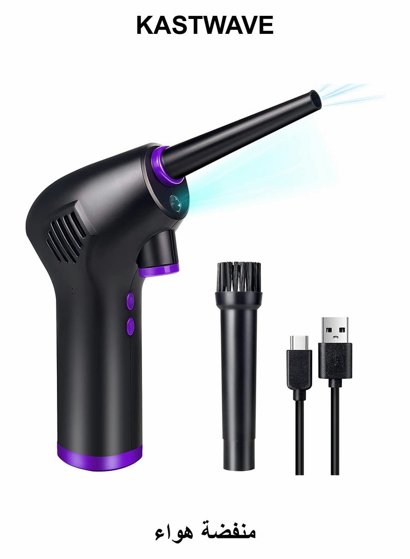 KASTWAVE Electric Air Duster, Cordless Air Duster, Rechargeable Compressed Air Duster, 91000 RPM Air Blower, Good Replacement for Compressed Air Can, Reusable Dust Destroyer, 10W TYPE-C Port - Image 1