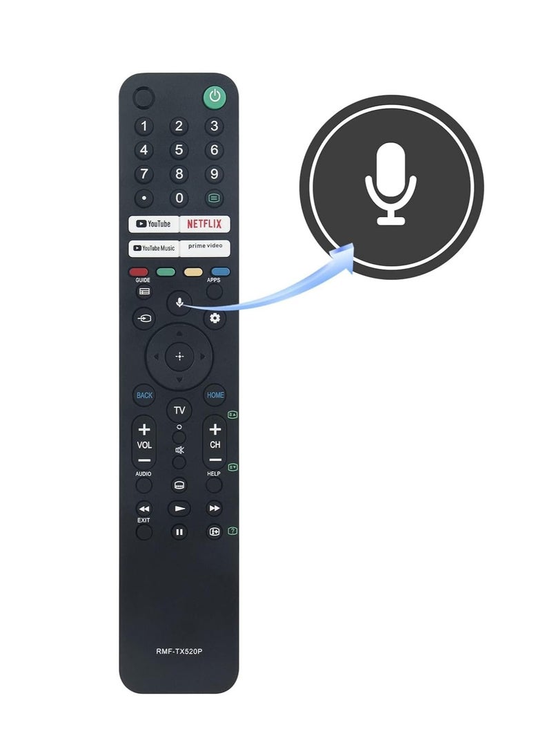 New Replacement Remote Control, Remote Control Fit, Universal Remote Control Compatible with Sony 4K Smart TV KD-43X85J KD-50X80J KD-65X80 KD-75X80J - Image 2