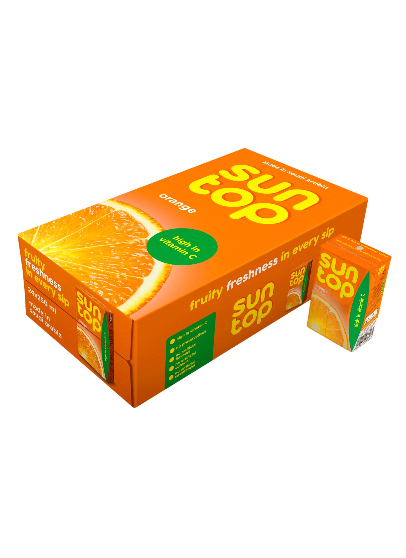Sun top Orange Juice 250ml Pack Of 24
