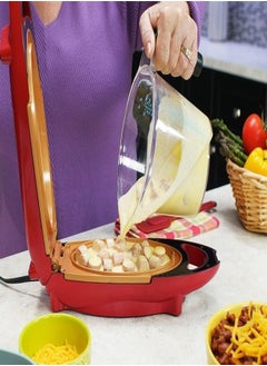 Red Copper 1-Pcs Red Copper 5-Minute Chef Electric Cooker Non-Stick Anti Scratch Surface Grill Pan  - Image 4