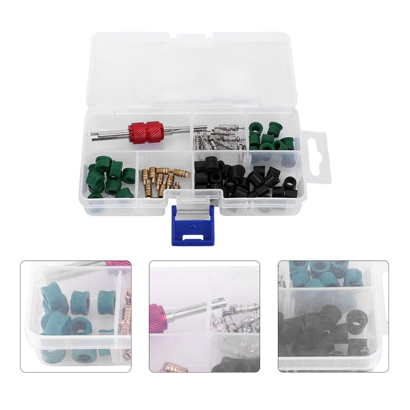 Auto A/C Repair Kit 12-Piece Abrasion Resistant Corrosion Resistant - Dual Style Valve Core Tool Universal A/C Tool for Car Air Conditioning Maintenance - Image 4
