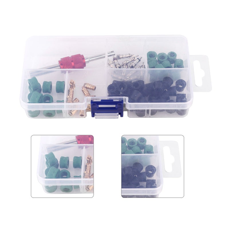 Auto A/C Repair Kit 12-Piece Abrasion Resistant Corrosion Resistant - Dual Style Valve Core Tool Universal A/C Tool for Car Air Conditioning Maintenance - Image 5
