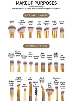 MAANGE 25 Pcs Makeup Brushes Set, Face Eye Makeup Brushes with Gift Box, Professional All-round Makeup Tools  - Image 3