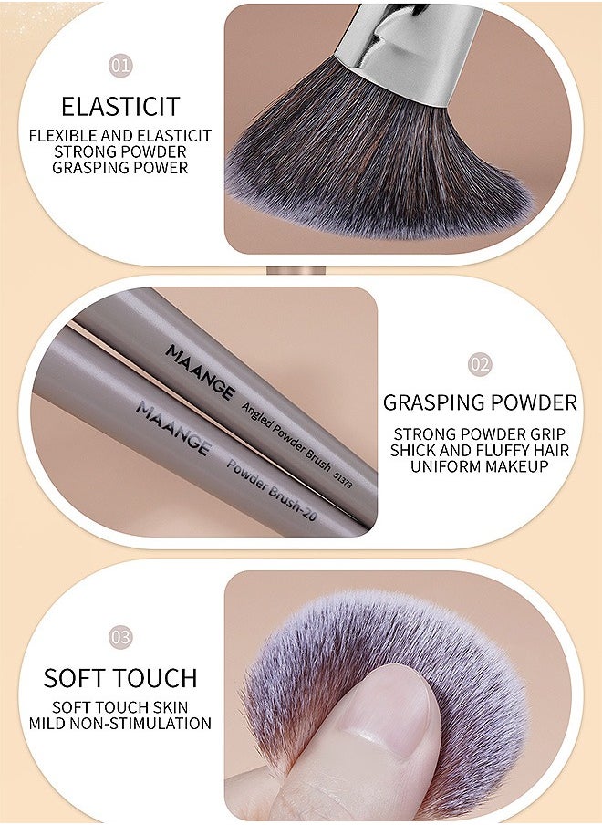 MAANGE 25 Pcs Makeup Brushes Set, Face Eye Makeup Brushes with Gift Box, Professional All-round Makeup Tools  - Image 4
