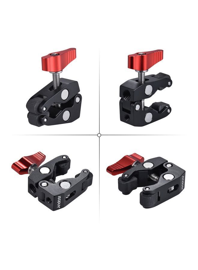 NIBEMINENT Multi-Function Ball Head Clamp Black/Red - Image 4