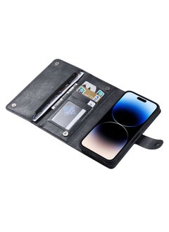 HuHa Case Cover For iPhone 14 Pro ViLi GV Series MagSafe Magnetic Zipper Leather Phone Case Black 