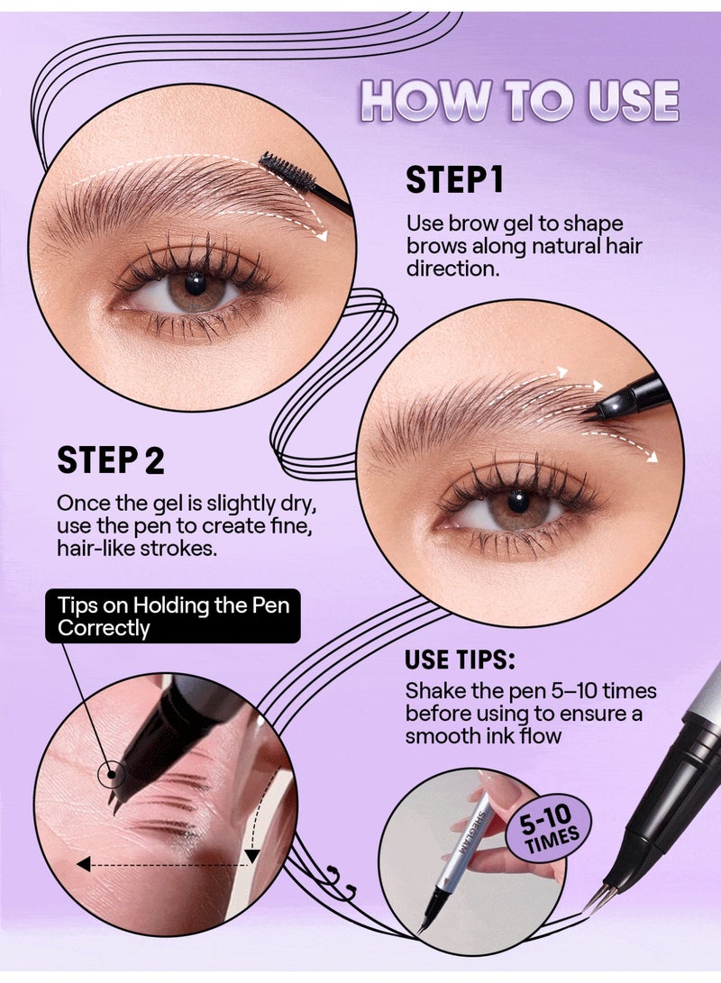 شيجلام Real Flow Laminating Brow Pen - Espresso - Image 3