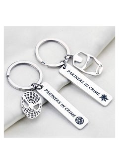 Generic key chain decorated with the phrase â€œPartner In Crimeâ€ is suitable as a gift for close friends  - Image 3
