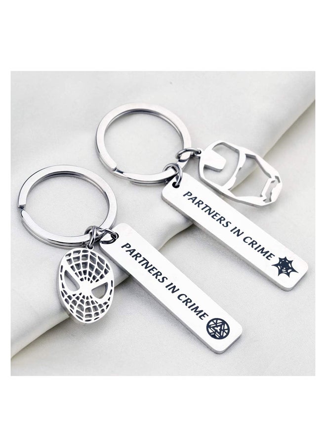 Generic key chain decorated with the phrase â€œPartner In Crimeâ€ is suitable as a gift for close friends  - Image 3