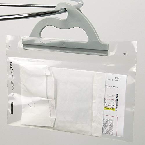 MONACO حقائب تخزين معلقة موناكو، عبوة 10 من 10.5 × 7.5 بوصة، خط فاخر، بولي إيثيلين 4 مل، أكياس بلاستيكية شفافة للاستخدام في الفصول الدراسية، المنزل، المكتبة، والصيدلية. - Image 2