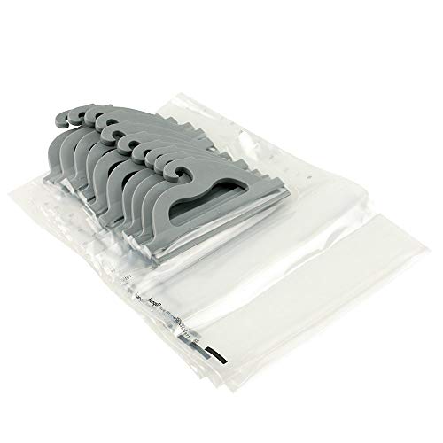 MONACO حقائب تخزين معلقة موناكو، عبوة 10 من 10.5 × 7.5 بوصة، خط فاخر، بولي إيثيلين 4 مل، أكياس بلاستيكية شفافة للاستخدام في الفصول الدراسية، المنزل، المكتبة، والصيدلية. - Image 4