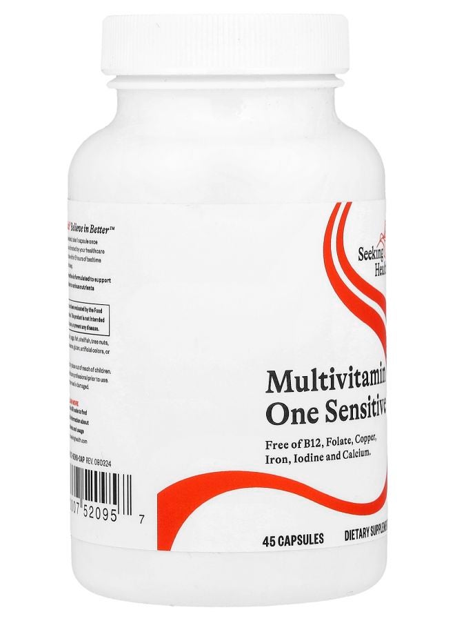 Seeking Health Multivitamin One Sensitive 45 Capsules - Image 2