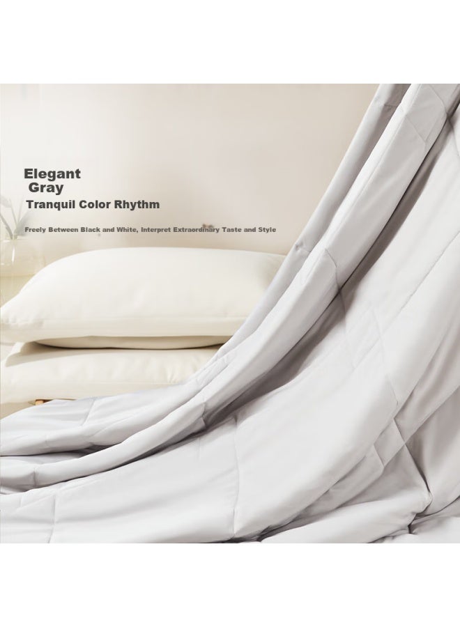 Fuanna Summer Cooling Quilt, Double-size, Washable, Air Conditioning Quilt, Seven-hole Antibacterial Thin Quilt Core, Approximately 2.6 Jin, 203×229cm - Image 4
