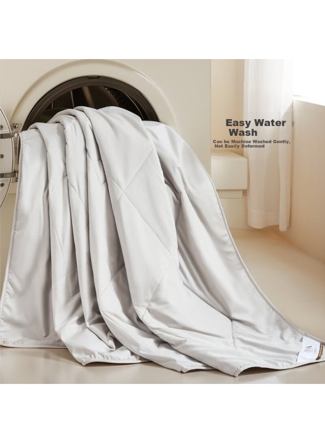 Fuanna Summer Cooling Quilt, Double-size, Washable, Air Conditioning Quilt, Seven-hole Antibacterial Thin Quilt Core, Approximately 2.6 Jin, 203×229cm - Image 3