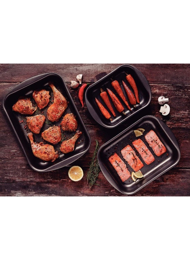 ترامونتينا مقلاة تحميص عميقة من الألومنيوم الجرافيتي من ترامونتينا برازيل 34 سم 4.9 لتر مع طلاء ستارفلون ماكس غير اللاصق الداخلي والخارجي الخالي من حمض بيرفلورو الأوكتانويك - Image 5