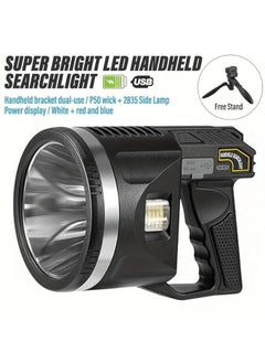 Seafrrzios Seafrrzios LED Camping Lantern Rechargeable Camping Flashlight 3 Light Modes 4800mAh Power Bank Waterproof Lantern Flashlight for Emergency Hurricane Power Outages USB Cable  - Image 3