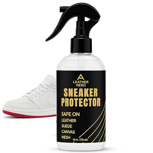 Leather Hero Sneaker Protector Spray - (10.6oz) Shoe Protector Waterproof Spray for Shoes(10oz) White Shoe Water and Stain Repellent Spray for Canvas, Mesh, Leather, & Vinyl - Image 1