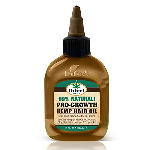 Difeel Hemp 99% Natural Hemp Hair Oil - Pro-Growth 2.5 ounce - Image 1