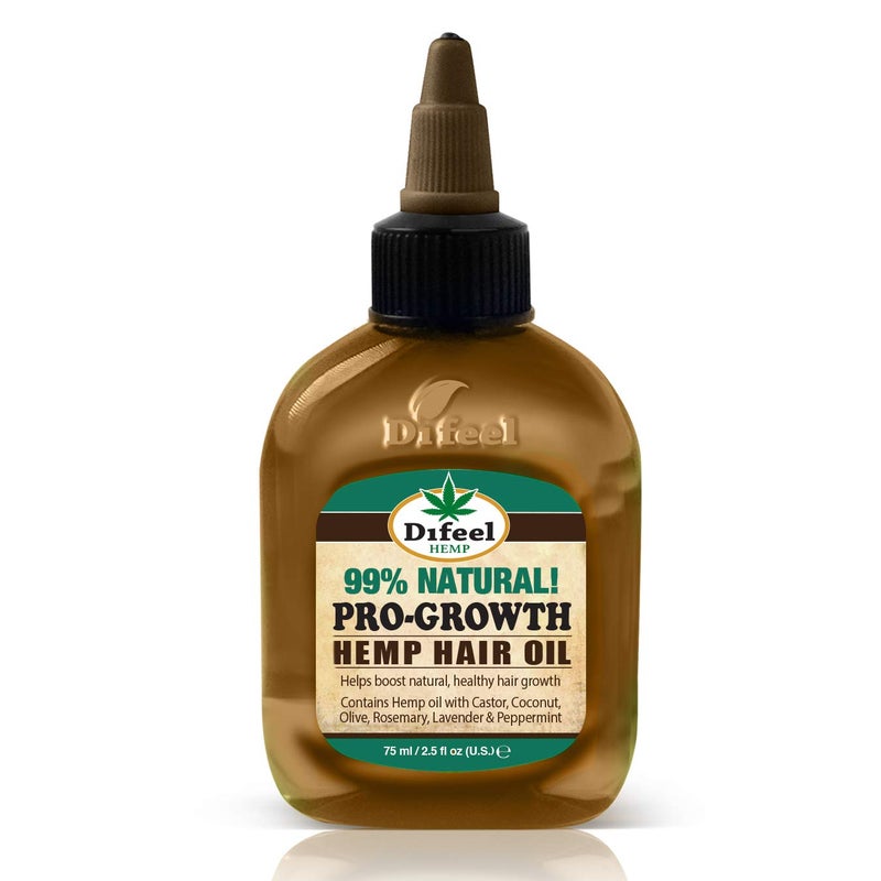 Difeel Hemp 99% Natural Hemp Hair Oil - Pro-Growth 2.5 ounce - Image 2