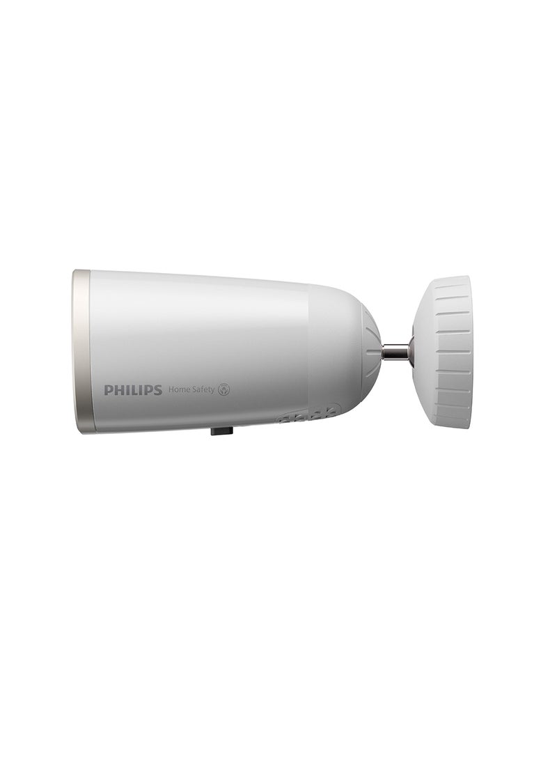 Philips IndoorOutdoor Security Camera Wireless Spotlight 2K Resolution 4MP Silver - Image 2