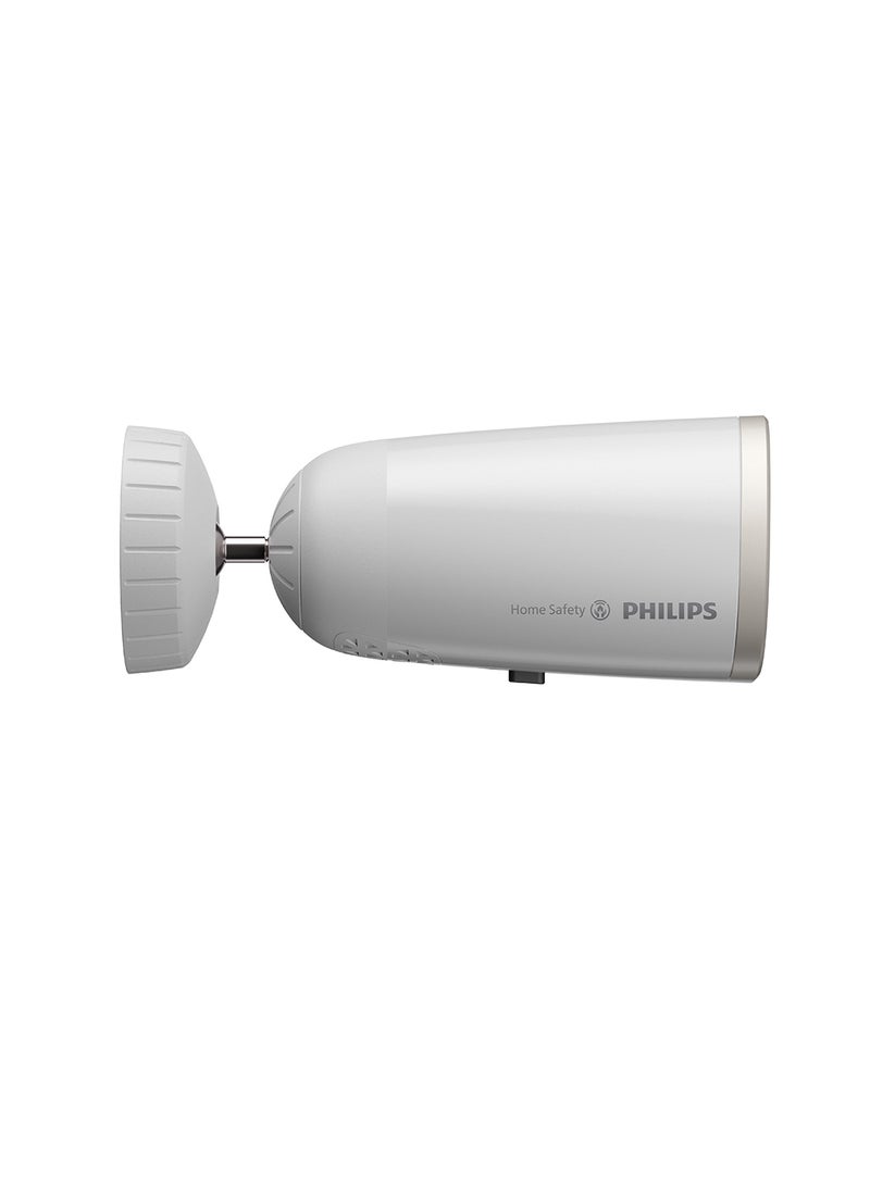 Philips IndoorOutdoor Security Camera Wireless Spotlight 2K Resolution 4MP Silver - Image 3