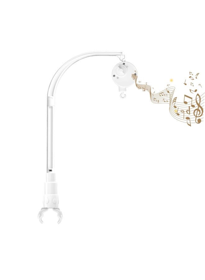 LIUDHPSP 23 inch Baby Crib Mobile Bed Bell Holder Arm Bracket, with Music Box, The Claw Part can be Adjusted Width-DIY Toy Decoration - Image 1