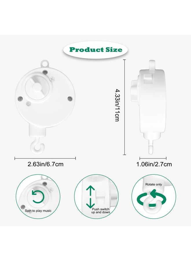 LIUDHPSP 23 inch Baby Crib Mobile Bed Bell Holder Arm Bracket, with Music Box, The Claw Part can be Adjusted Width-DIY Toy Decoration - Image 3