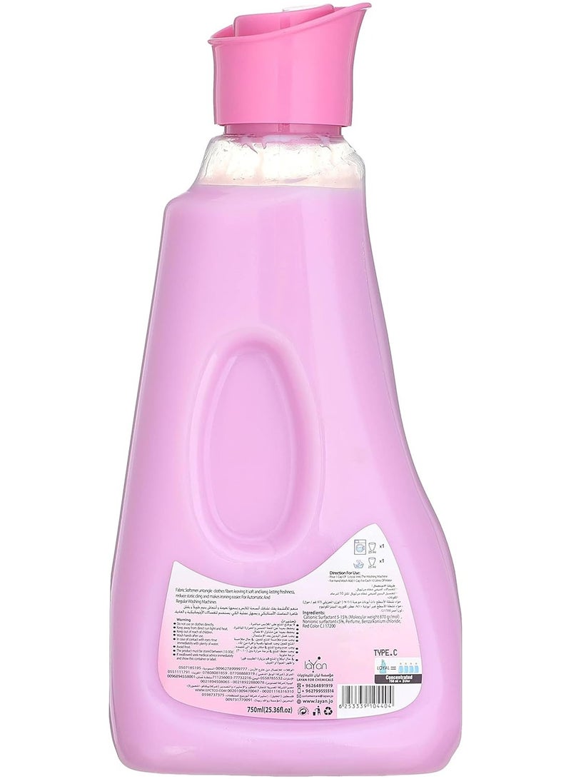 Loyal Fabric Softener with Fragrance, 750 ml - Pink - Image 2