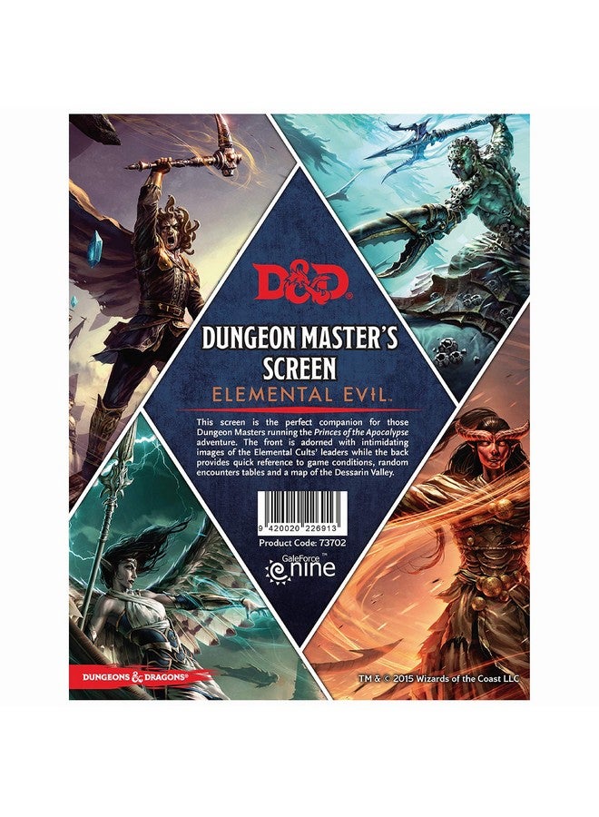 Gale Force Nine Dungeons & Dragons - "Princes of the Apocalypse" DM Screen, multicoloured (73702BFM) - Image 1