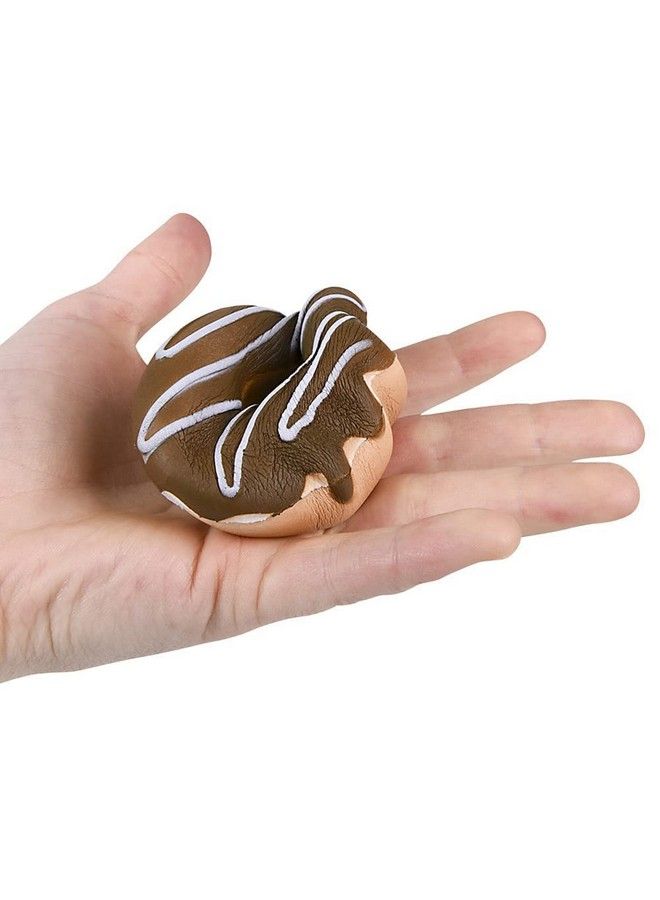 Bedwina مستلزمات الحفلات من Donut Squishies (عبوة من 12 قطعة) لعبة Donuts Squishies بطيئة الارتفاع مقاس 3 بوصات للأطفال مع كرة ضغط وكعكات تخفيف التوتر للزينة وهدايا حفلات أعياد الميلاد ذات الطابع الخاص - Image 5