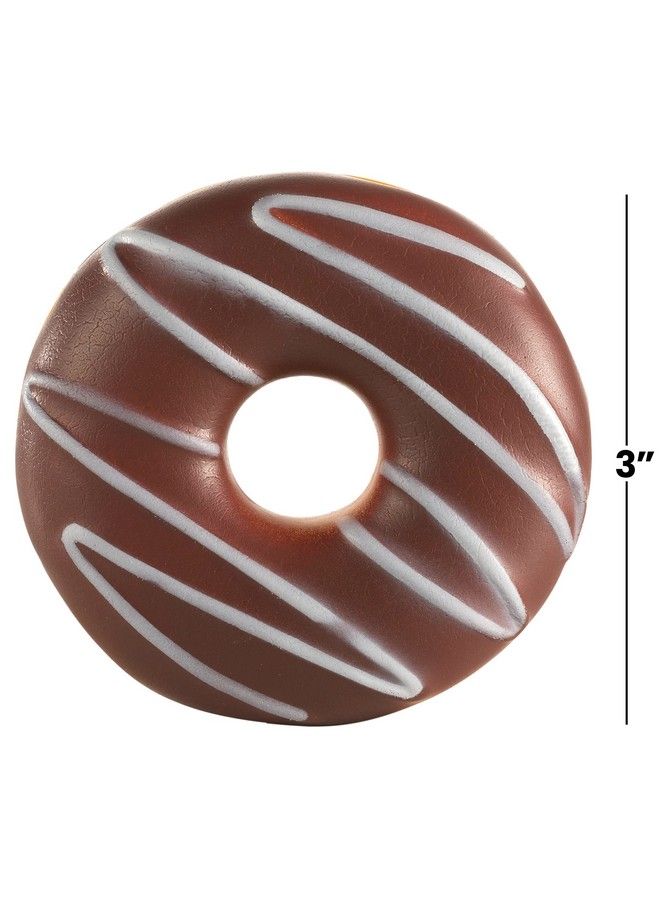 Bedwina مستلزمات الحفلات من Donut Squishies (عبوة من 12 قطعة) لعبة Donuts Squishies بطيئة الارتفاع مقاس 3 بوصات للأطفال مع كرة ضغط وكعكات تخفيف التوتر للزينة وهدايا حفلات أعياد الميلاد ذات الطابع الخاص - Image 4