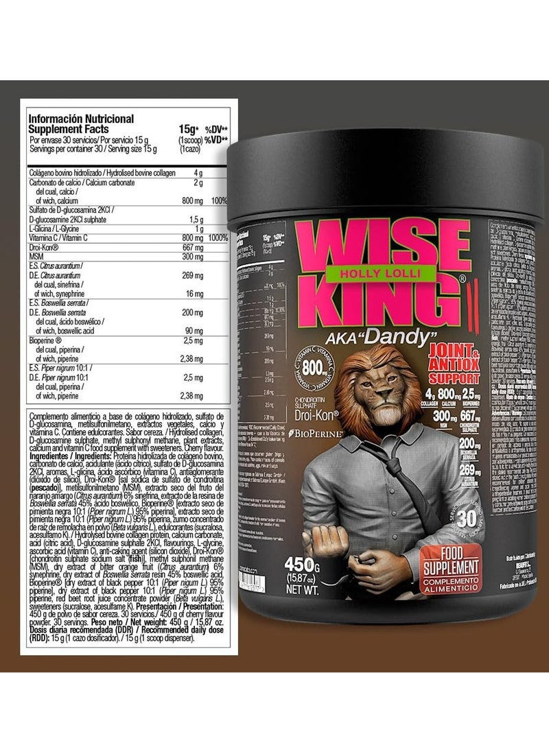 zoomad labs Zoomad Labs, Wise King, Joint & Antiox Support, 450g, Holly Lolli, 30 Servings  - Image 3