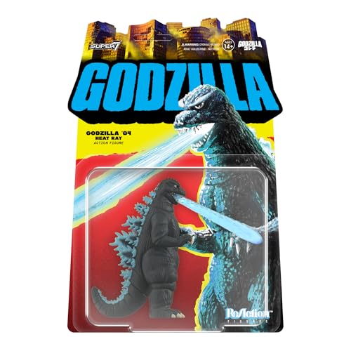 Super7 Toho Godzilla '84 (Heat Ray) Reaction Figure - 3.75" Toho Godzilla Action Figure Classic Monster Movie Collectibles and Retro Toys - Image 1