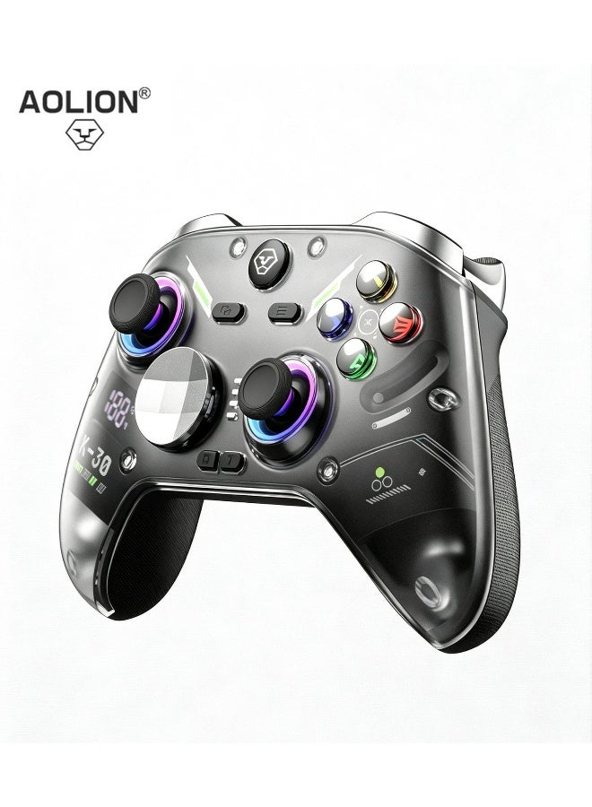 AOLION K30 TMR Wireless Gaming Controller with Hall Trigger, Dual-Form Joystick, Motion Aiming & Charging Dock – Compatible with PC/Switch/Mobile - Image 1