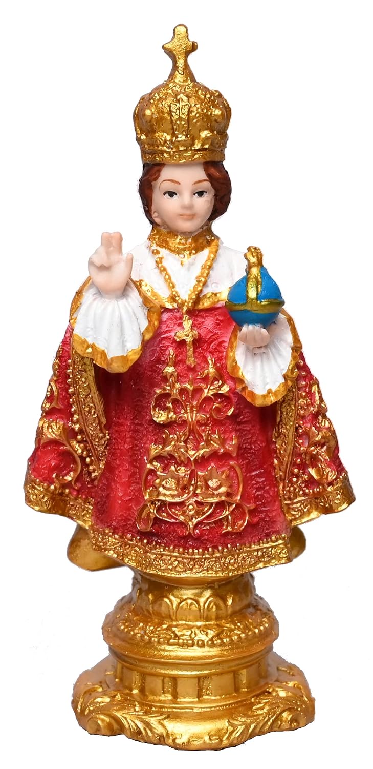 KariGhar Infant JesusChild Jesus Christ 5 inch Idol Perfect for Car DashboardPrayer RoomDrawing RoomBedroomGifting Decoration A0013 5 x 65 x 12 CM - Image 2
