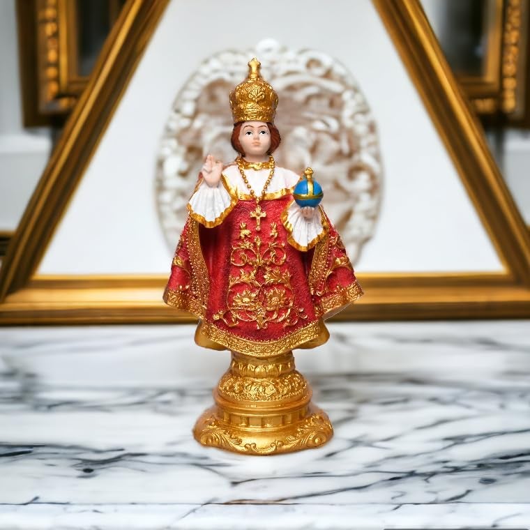 KariGhar Infant JesusChild Jesus Christ 5 inch Idol Perfect for Car DashboardPrayer RoomDrawing RoomBedroomGifting Decoration A0013 5 x 65 x 12 CM - Image 1