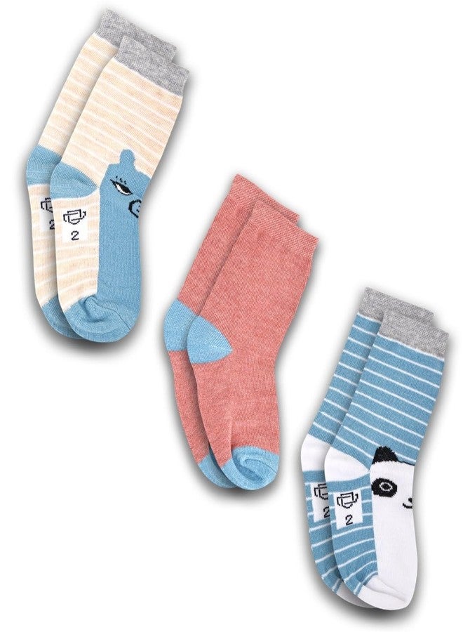 Dollar Kids Socks For Boys & Girls In Blended Cotton (Pack Of 3) - Image 1