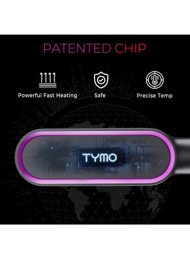 TYMO Ring Hair Straightening Comb Black - Image 4