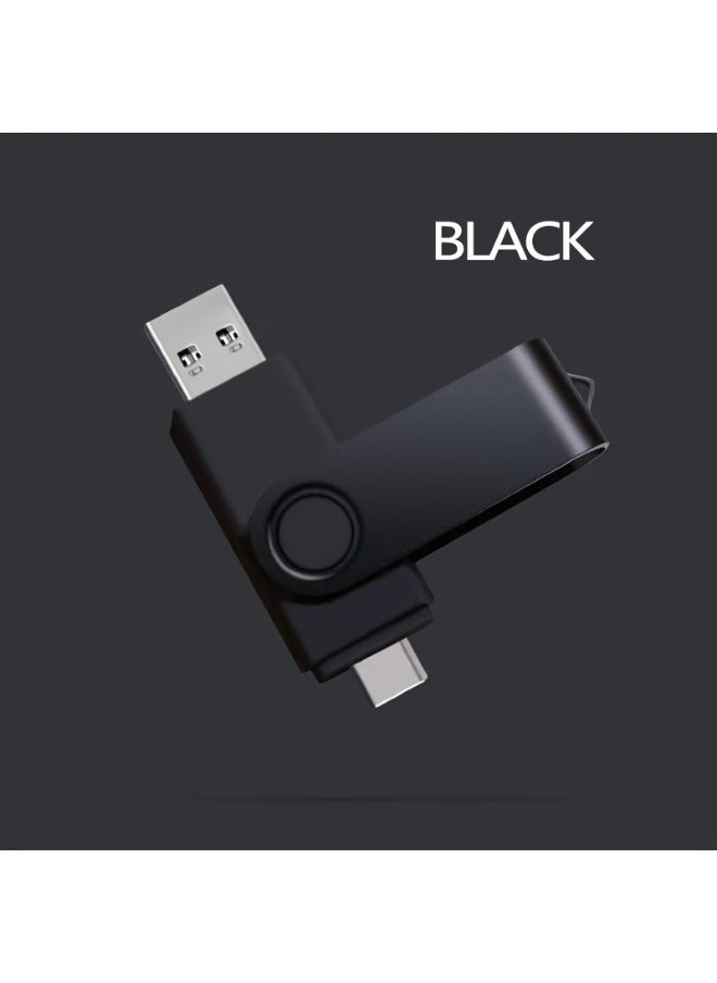 Generic USB C Flash Drive 128GB Dual C Thumb Drive C Type 2-in-1 USB 2.0 Dual Interface Flash Drive High-Speed OTG Thumb Drive Metal Memory Stick Photo Stick Suitable for Android Smartphones and Tablets  - Image 2