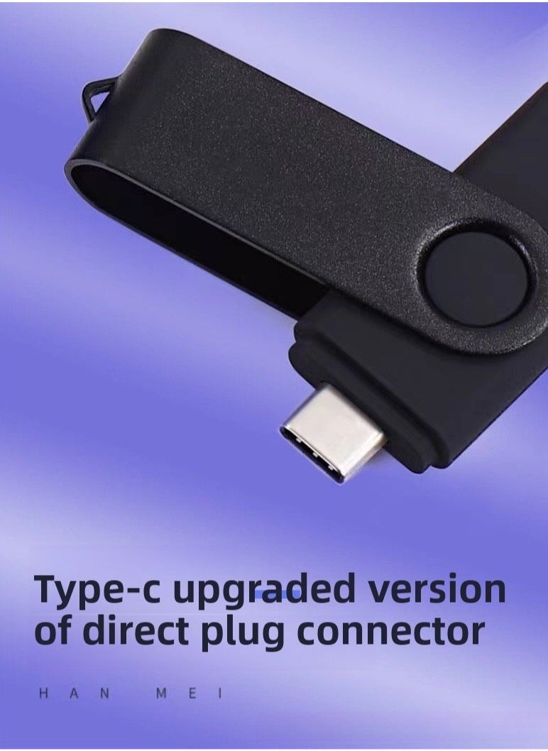 Generic USB C Flash Drive 128GB Dual C Thumb Drive C Type 2-in-1 USB 2.0 Dual Interface Flash Drive High-Speed OTG Thumb Drive Metal Memory Stick Photo Stick Suitable for Android Smartphones and Tablets  - Image 1