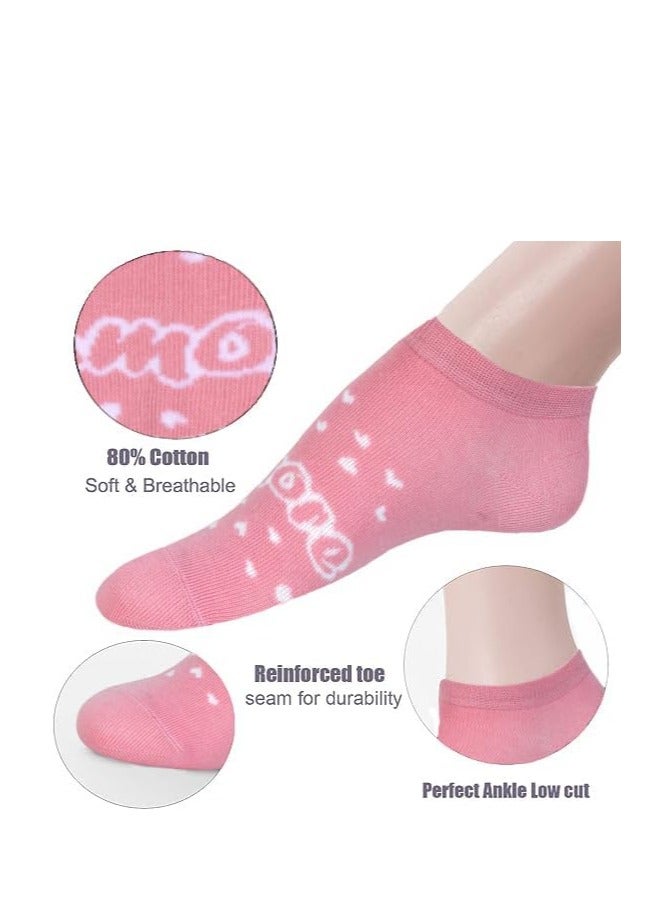 DIAMOND TOE Diamond Toe 6 Pairs Women's Short Ankle Athletic Socks - Cotton Spandex Sport Sock for Ladies - free size EU 36 to 42 - Image 3