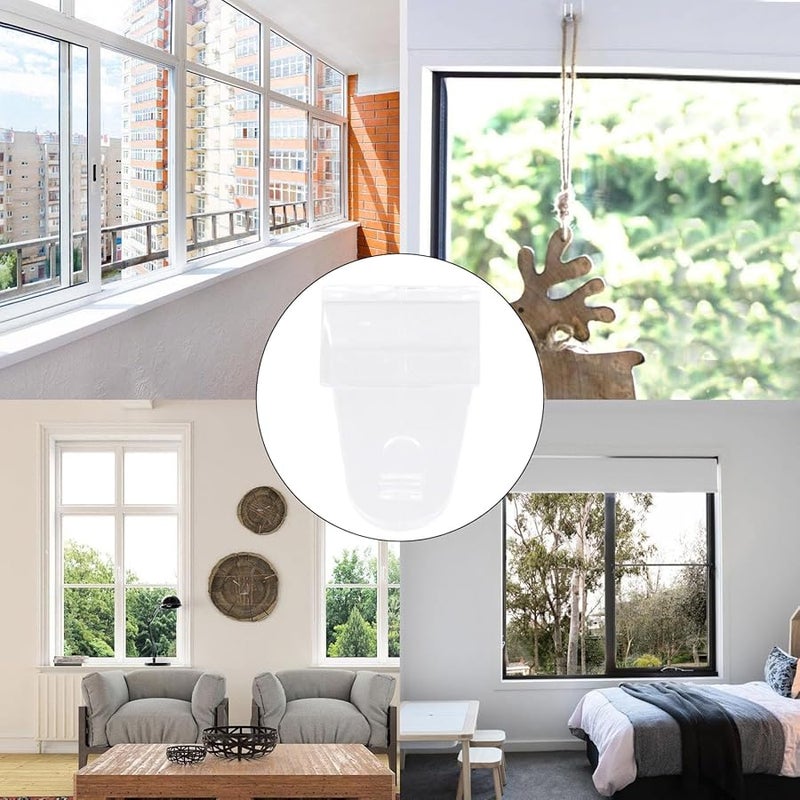 خطافات لاصقة شفافة ثقيلة الوزن عبوة من ١٠ قطع لإطارات النوافذ والأبواب وديكور المنزل - Image 3