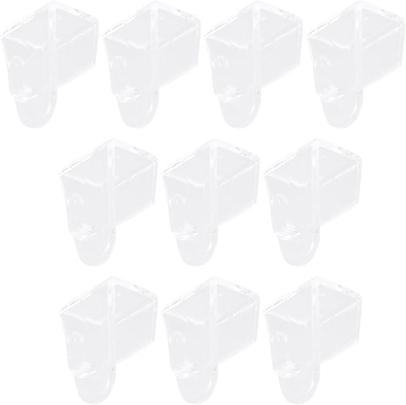 خطافات لاصقة شفافة ثقيلة الوزن عبوة من ١٠ قطع لإطارات النوافذ والأبواب وديكور المنزل - Image 5