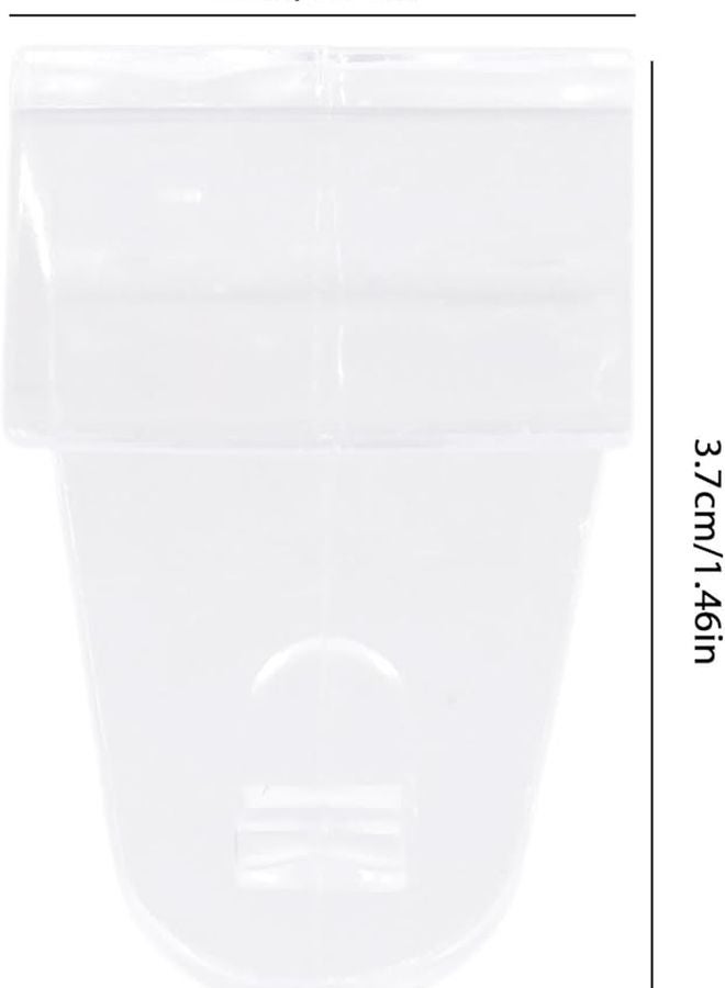 خطافات لاصقة شفافة ثقيلة الوزن عبوة من ١٠ قطع لإطارات النوافذ والأبواب وديكور المنزل - Image 4