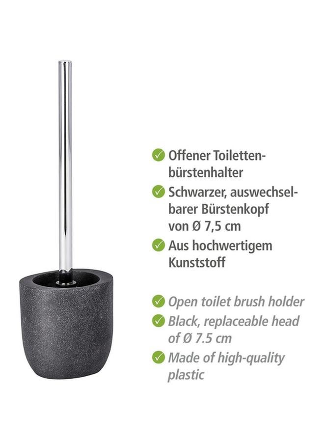 Wenko Puro Contemporary Design Polyresin Toilet Brush With Holder Anthracite And Silver 22025100 - Image 3