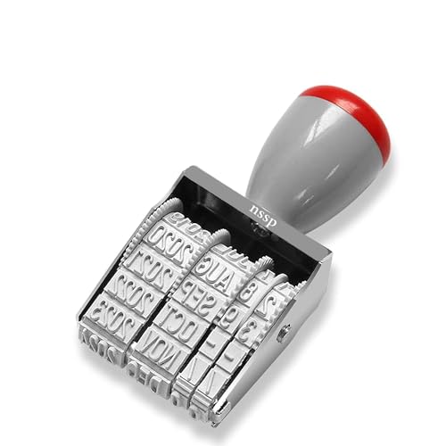 NSSP Stamp(Without Pad/Manual/Rolling Bands) ((Pack of-2), Number Stamp + Dater Stamp) - Image 4